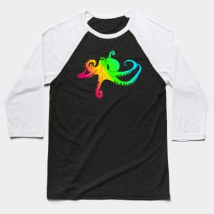 Octopus in rainbow colors Baseball T-Shirt
